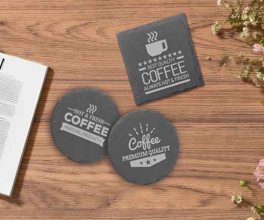 Bespoke Statement Coaster in Natural Slate