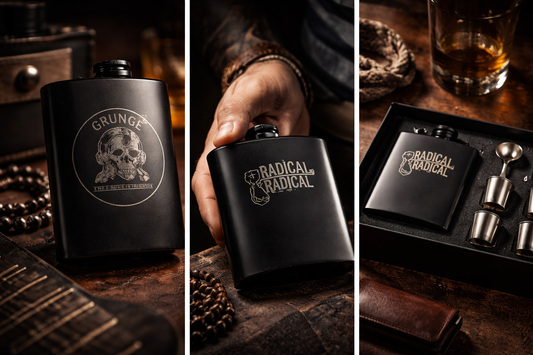 Custom Engraved Statement Flask