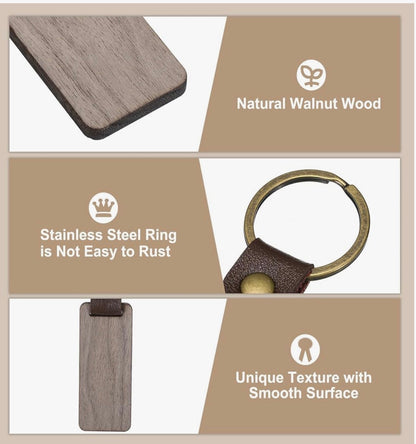 Personalized Reclaimed Wood Keychains