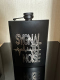 Custom Branded 8oz Matte Black Hip Flask image 0